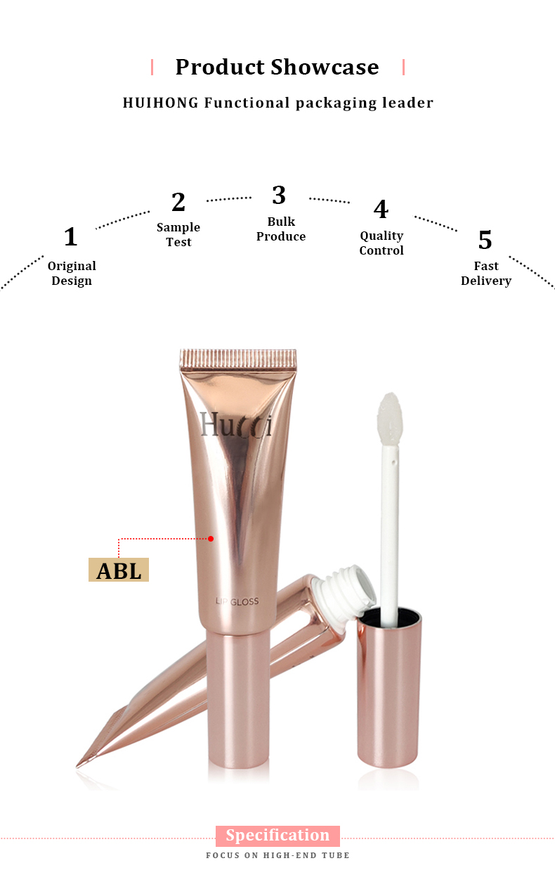 Rose Gold Lip Gloss Squeeze Tubes Rose Gold Lip Gloss Squeeze Tubes