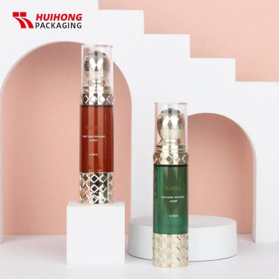 30ml Facial Serum Stainless Roller Massage Bottle With  PETG Packaging Bottle