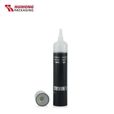 10ml Black Eye Cream Nozzle Tube With Double-Layers Screw Cap