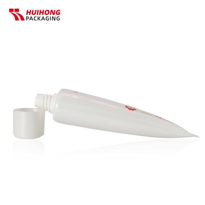 100ml White Soft Cosmetics Tube With Screw Oval Top Lid