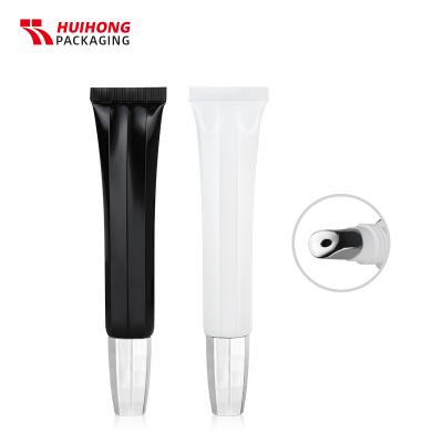 Black White Custom Eco friendly Foldable Tube Zinc Alloy Massage Lip Balm Squeeze Tube