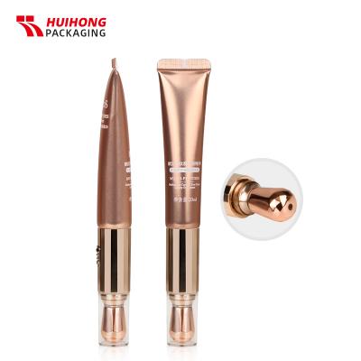 20ml Rose Silver Diamond 360 Rotating Eye Cream Massage Aluminum Tubes With PETG Lid