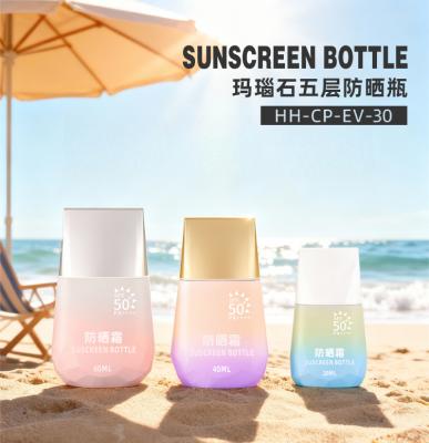 20ml 40ml 60ml Family Set  Plastic Soft Squeeze Sunscreen Bottle