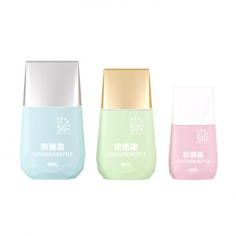 20ml 40ml 60ml Family Set  Plastic Soft Squeeze Sunscreen Bottle