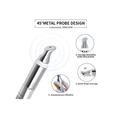 20ml Massage Applicator Squeeze Zinc Alloy Metal Vibrating Soft Plastic Eye Cream Tube